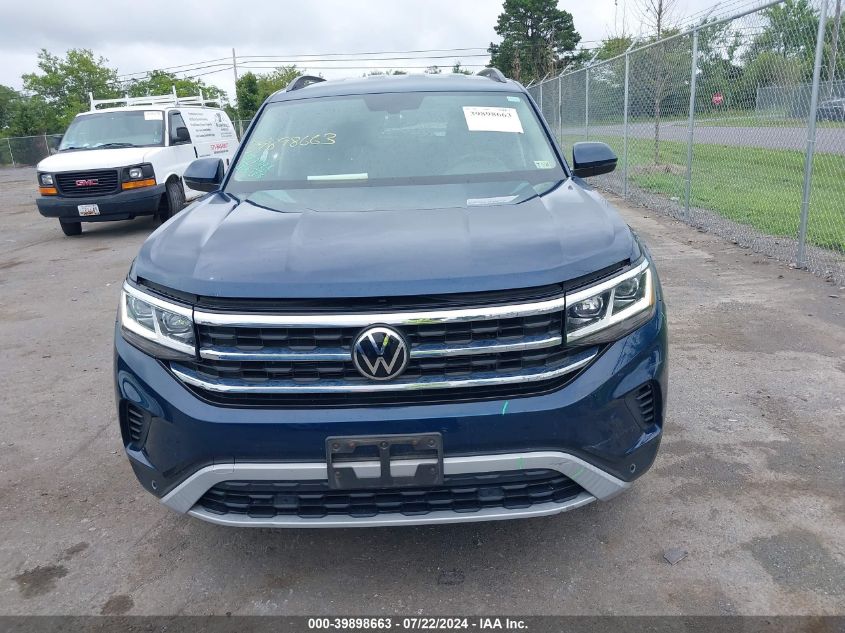 2021 Volkswagen Atlas 3.6L V6 Se W/Technology VIN: 1V2HR2CA3MC598967 Lot: 39898663