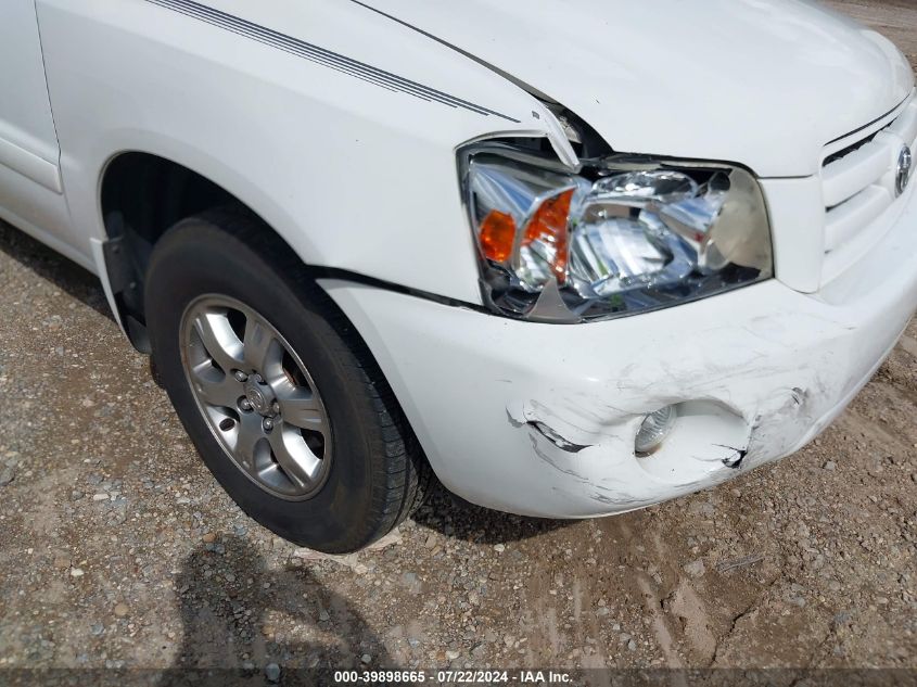 2007 Toyota Highlander V6 VIN: JTEDP21A570127753 Lot: 39898665