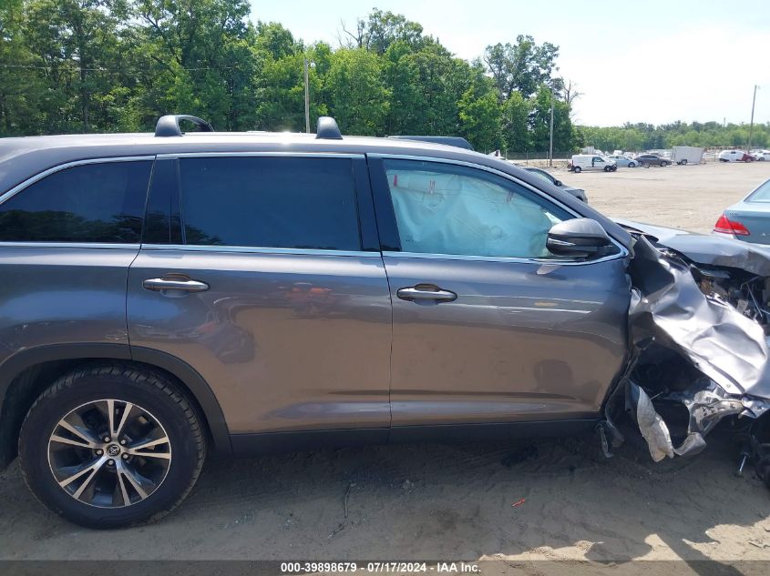 2019 Toyota Highlander Le VIN: 5TDZZRFHXKS294893 Lot: 39898679