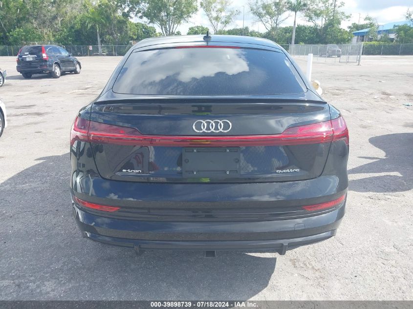 WA13AAGE3NB009041 2022 Audi E-Tron Sportback Prestige