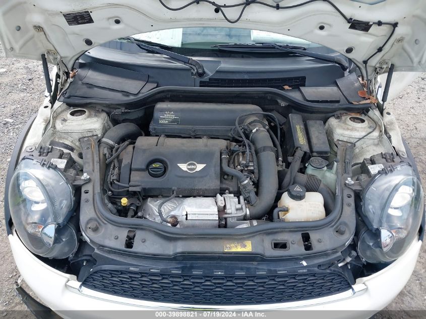 2012 Mini Cooper S VIN: WMWZP3C57CT296288 Lot: 39898821