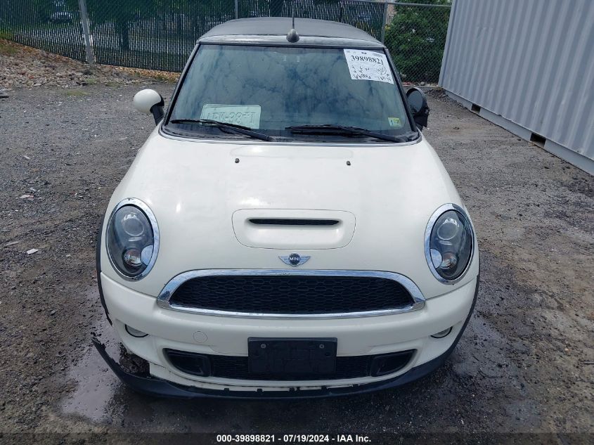 2012 Mini Cooper S VIN: WMWZP3C57CT296288 Lot: 39898821