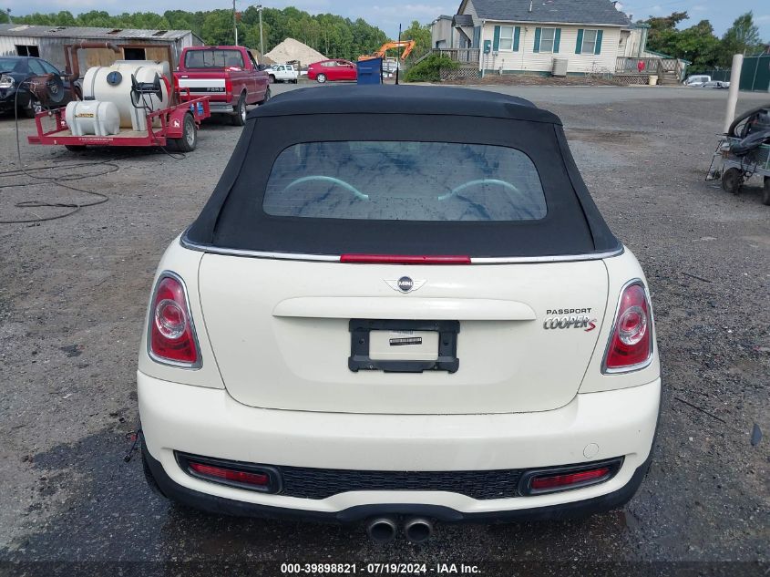 2012 Mini Cooper S VIN: WMWZP3C57CT296288 Lot: 39898821