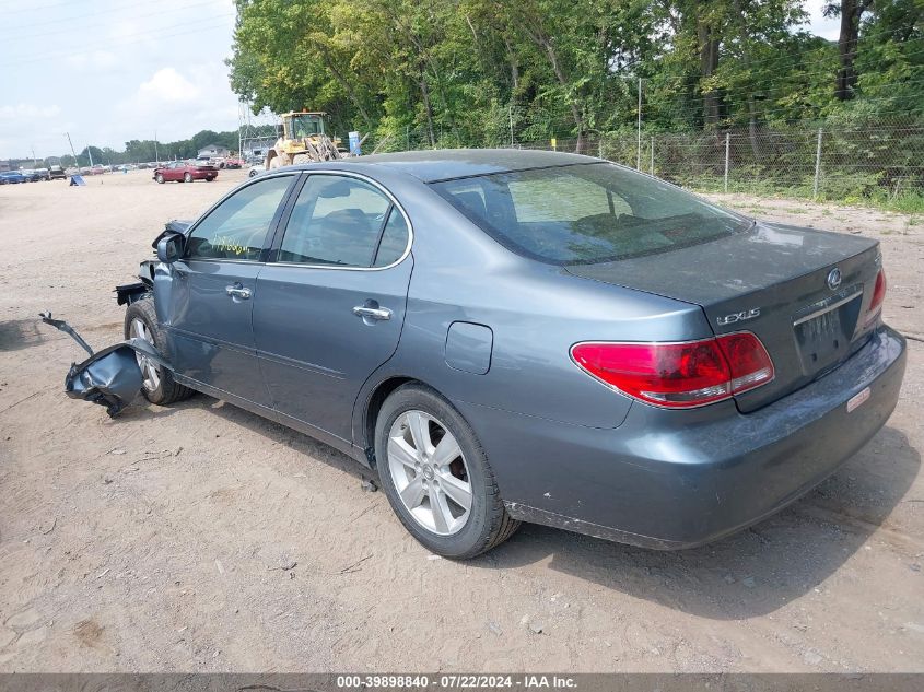 2005 Lexus Es 330 VIN: JTHBA30G555087262 Lot: 39898840