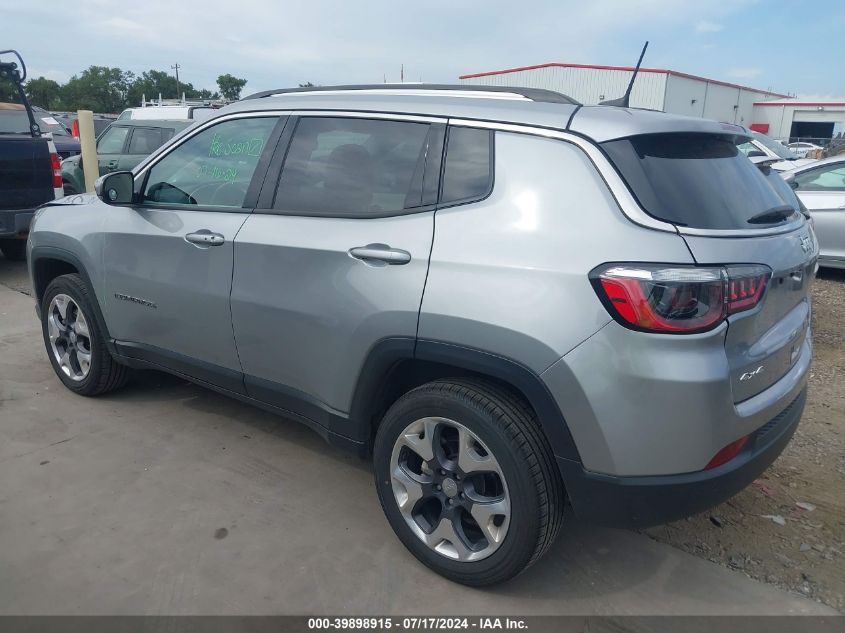 2021 Jeep Compass Limited 4X4 VIN: 3C4NJDCBXMT602808 Lot: 39898915