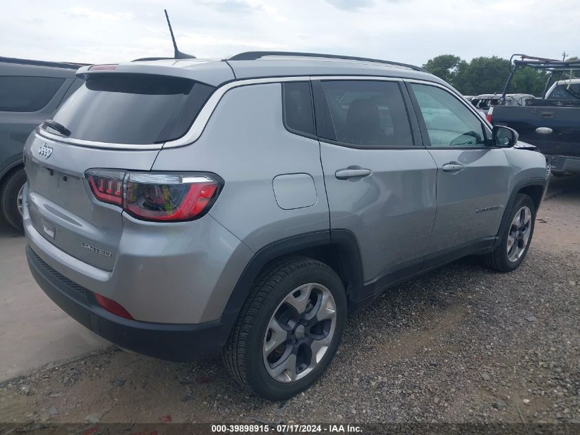 2021 Jeep Compass Limited 4X4 VIN: 3C4NJDCBXMT602808 Lot: 39898915