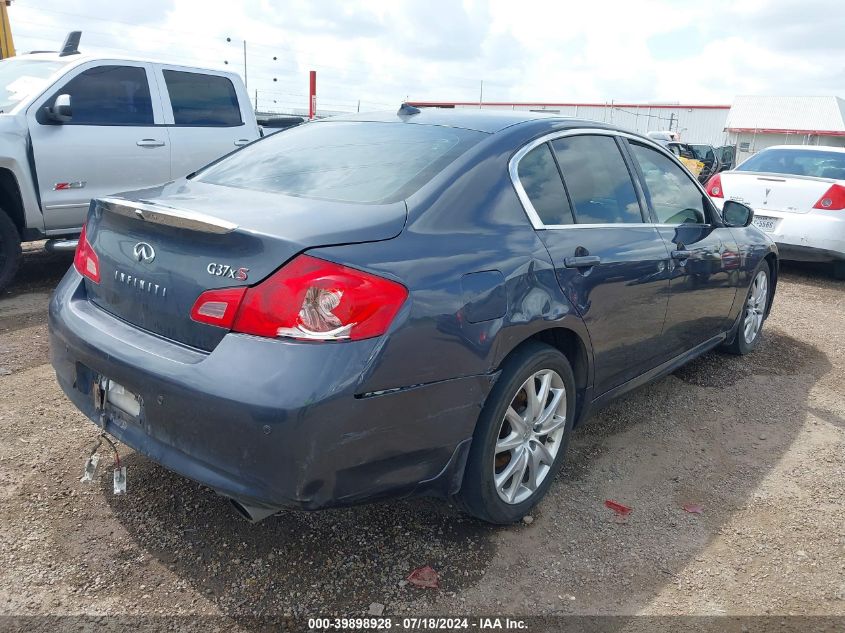 2011 Infiniti G37X VIN: JN1CV6AR4BM412855 Lot: 39898928