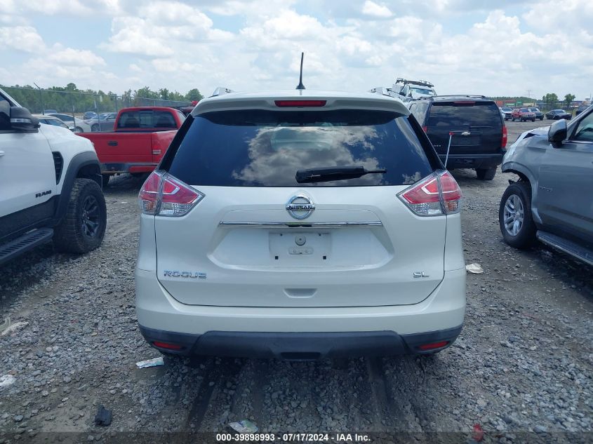 2016 Nissan Rogue Sl VIN: KNMAT2MT5GP702540 Lot: 39898993
