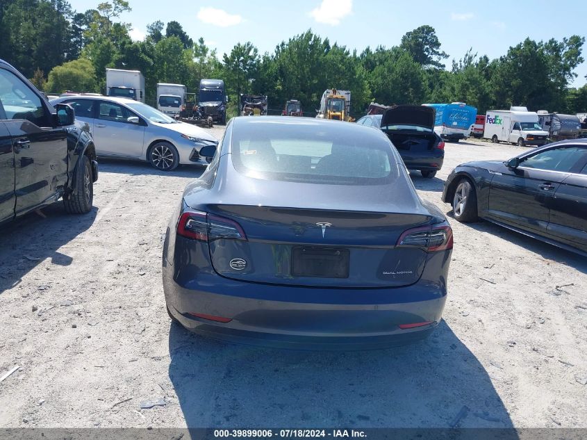 2020 Tesla Model 3 Long Range Dual Motor All-Wheel Drive VIN: 5YJ3E1EB3LF646072 Lot: 39899006