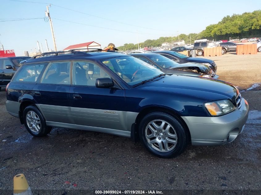 2001 Subaru Outback VIN: 4S3BH665917669447 Lot: 39899024