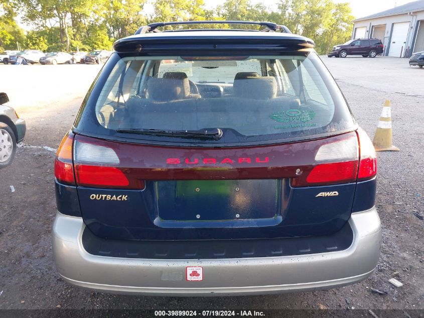 2001 Subaru Outback VIN: 4S3BH665917669447 Lot: 39899024
