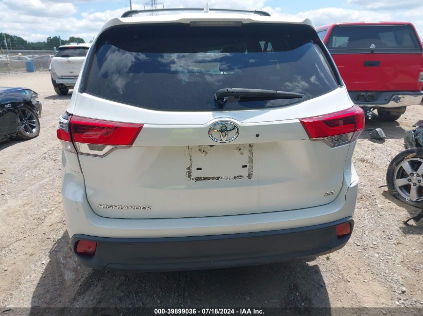 2018 Toyota Highlander Le Plus VIN: 5TDZZRFH4JS288022 Lot: 39899036