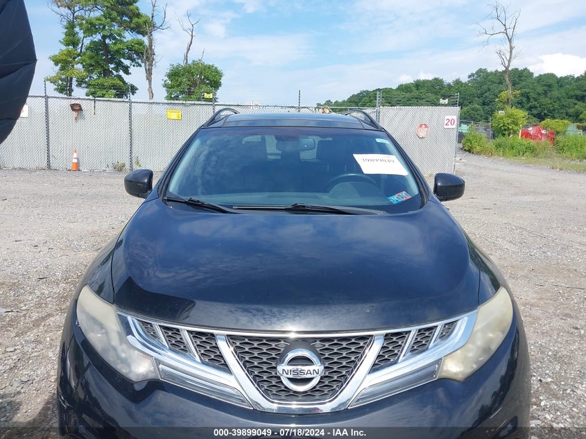 2011 Nissan Murano S/Sl/Le VIN: JN8AZ1MW7BW183478 Lot: 39899049