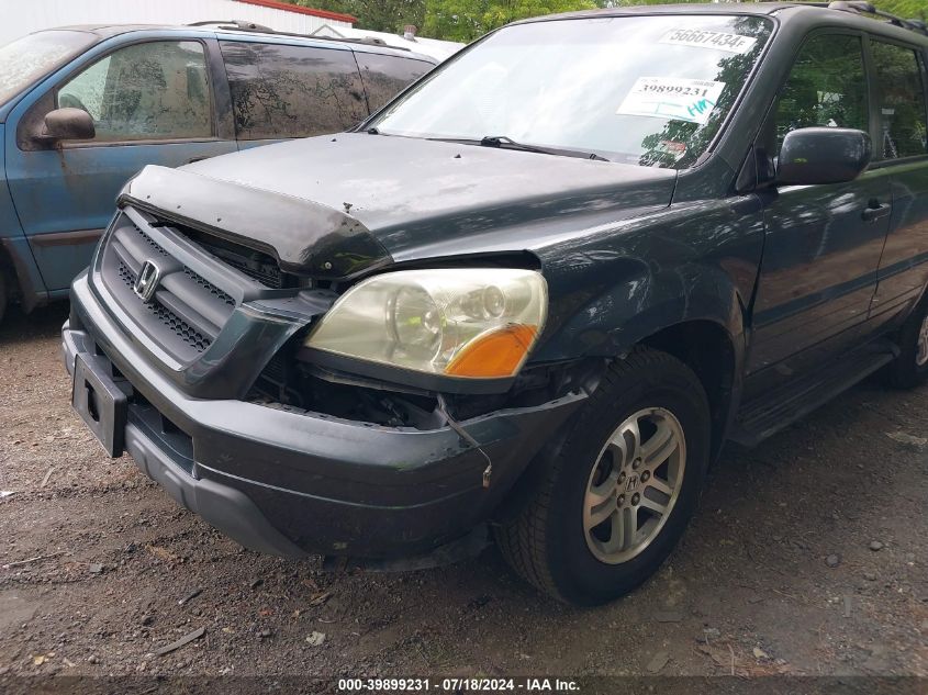 2003 Honda Pilot Ex VIN: 2HKYF18473H613366 Lot: 39899231