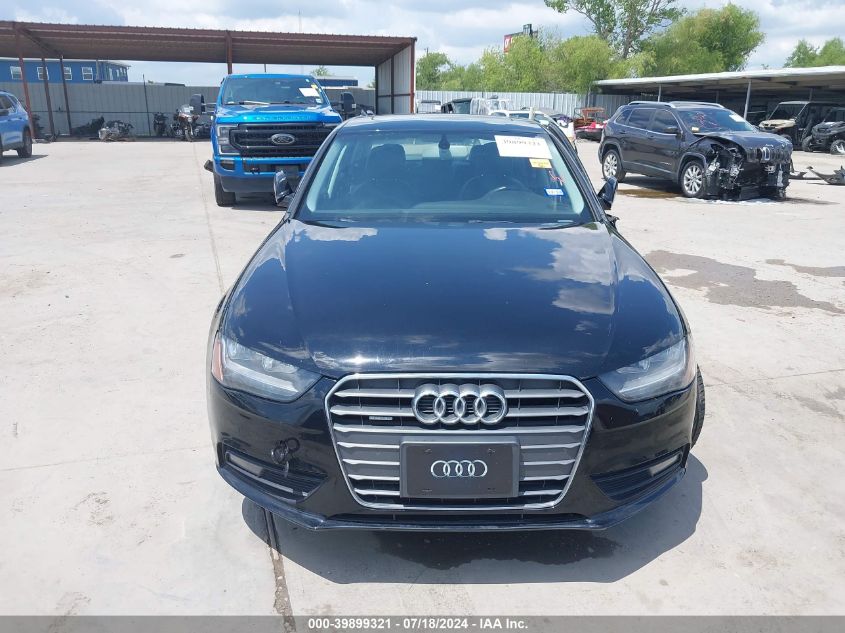 2014 Audi A4 2.0T Premium VIN: WAUBFAFLXEN013554 Lot: 39899321