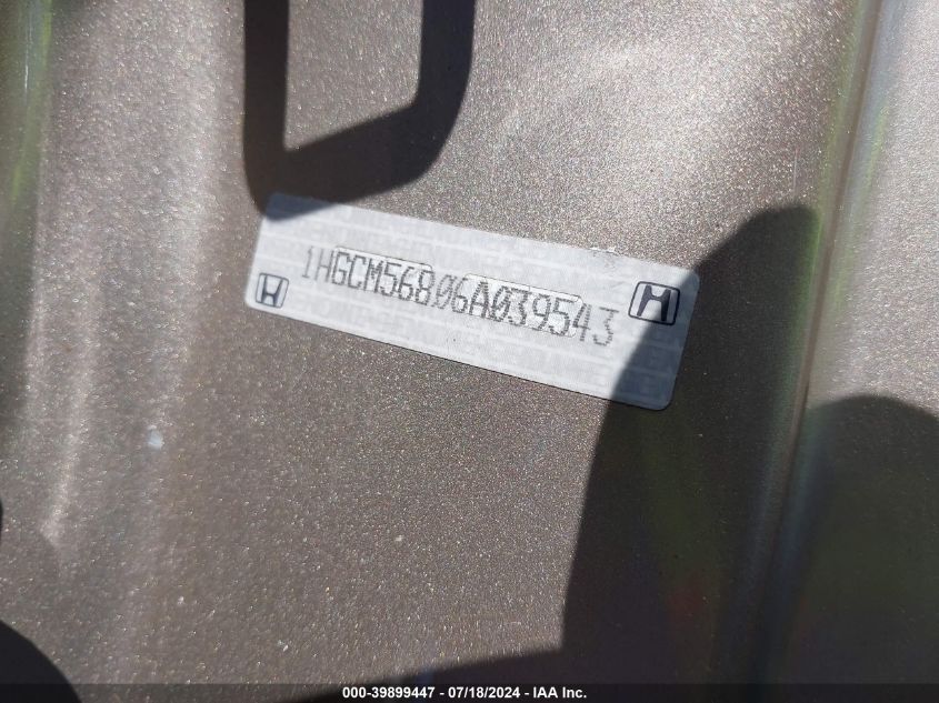 2006 Honda Accord 2.4 Ex VIN: 1HGCM56806A039543 Lot: 39899447