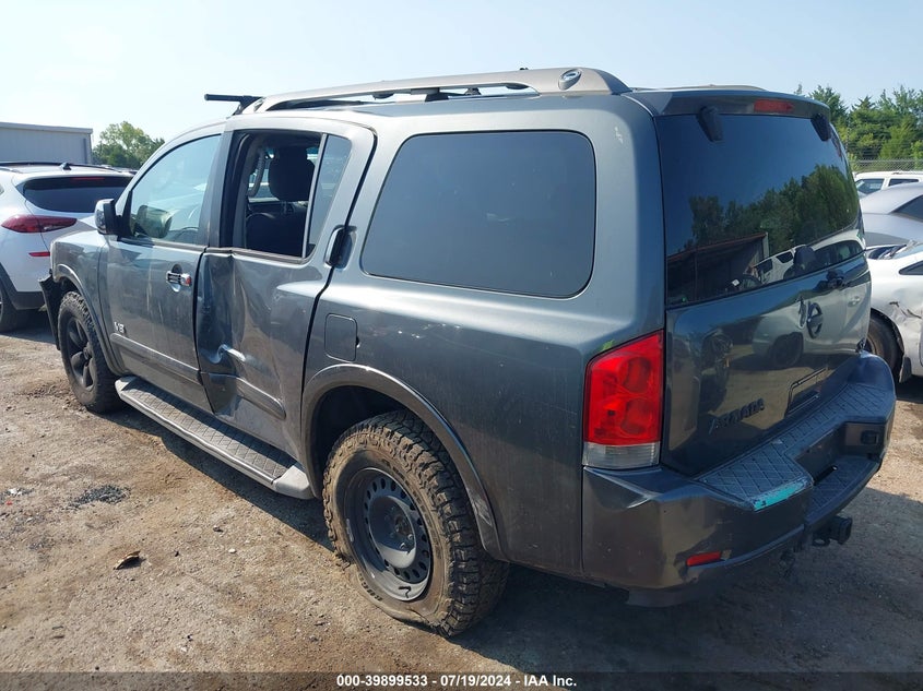 2008 Nissan Armada Se/Le VIN: 5N1AA08C18N613349 Lot: 39899533