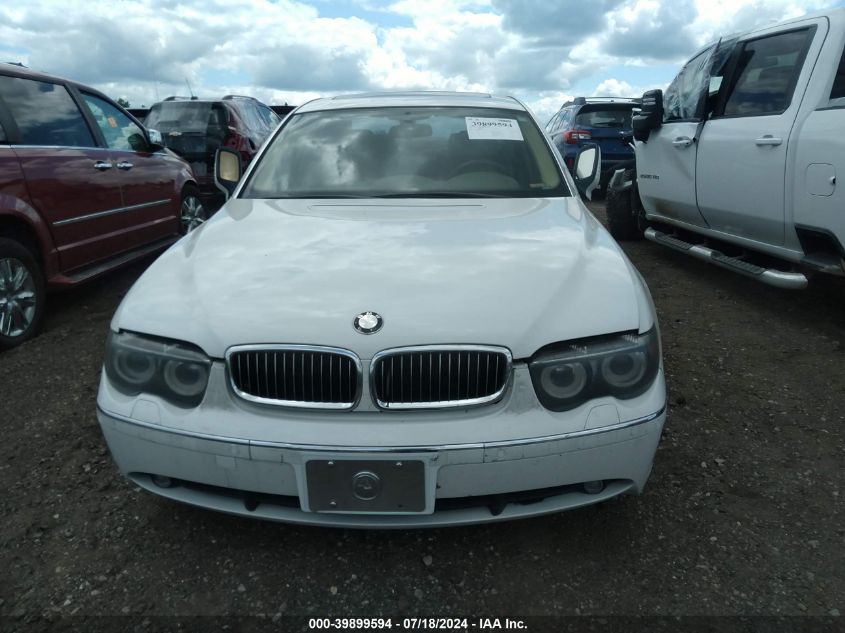 2004 BMW 745Li VIN: WBAGN63494DS51323 Lot: 39899594