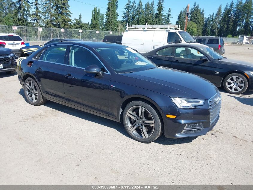 2018 AUDI A4 2.0T PREMIUM/2.0T TECH PREMIUM - WAUENAF41JA034013