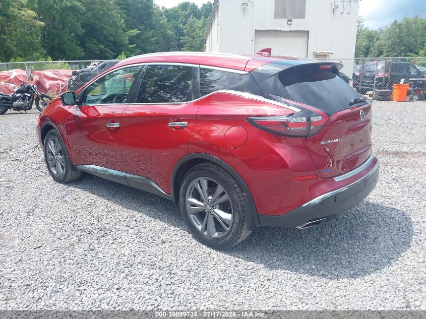 2021 Nissan Murano Platinum Intelligent Awd VIN: 5N1AZ2DS6MC117812 Lot: 39899735