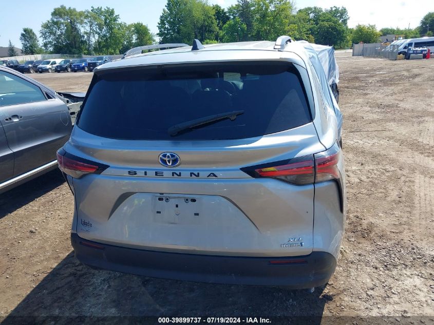 2021 Toyota Sienna Xle VIN: 5TDJSKFC2MS024296 Lot: 39899737