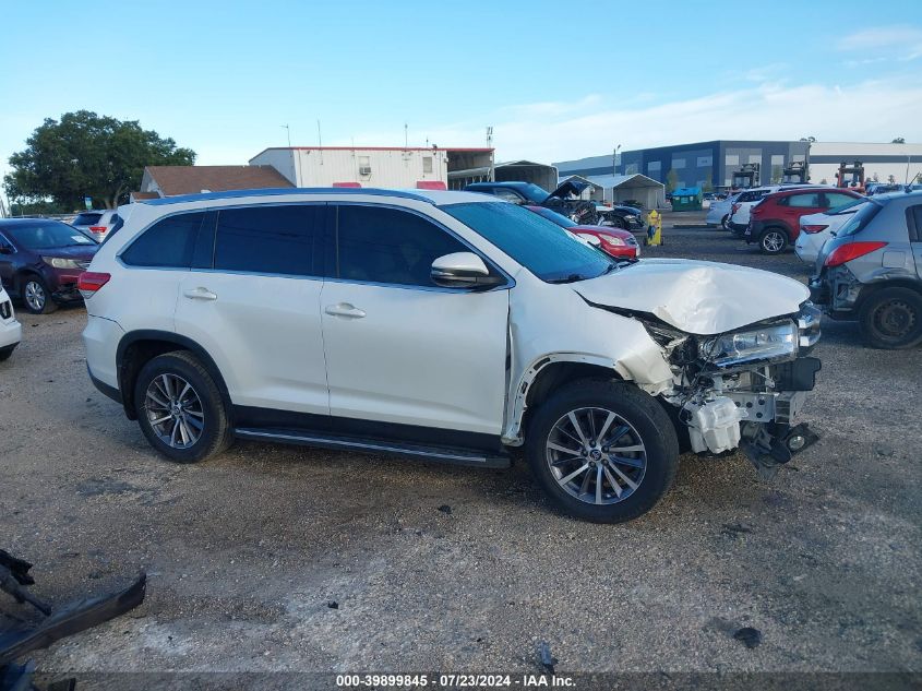 2019 Toyota Highlander Xle VIN: 5TDKZRFH7KS552627 Lot: 39899845