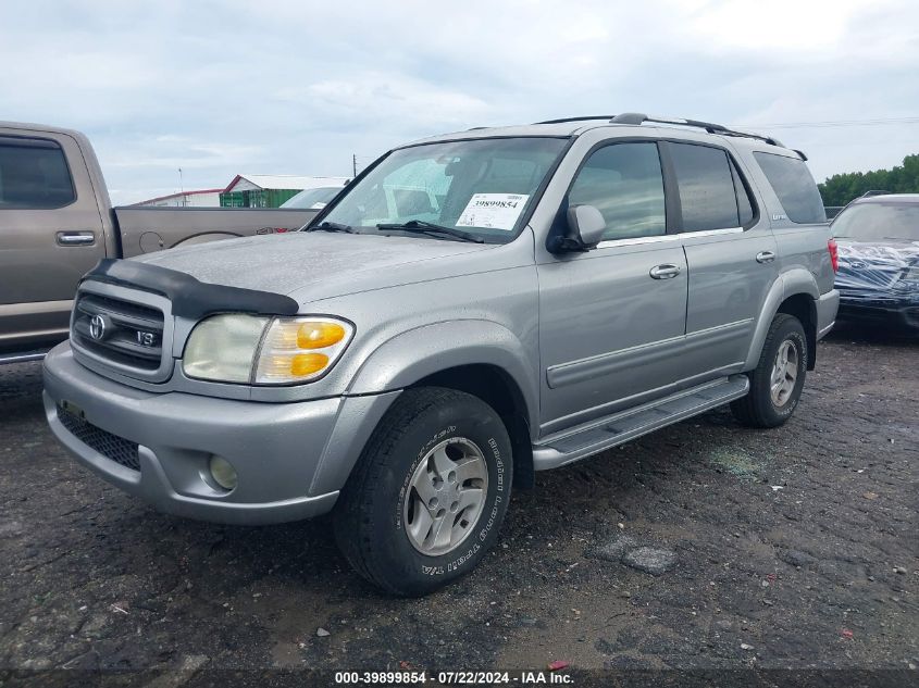 2001 Toyota Sequoia Limited V8 VIN: 5TDBT48A51S046457 Lot: 39899854