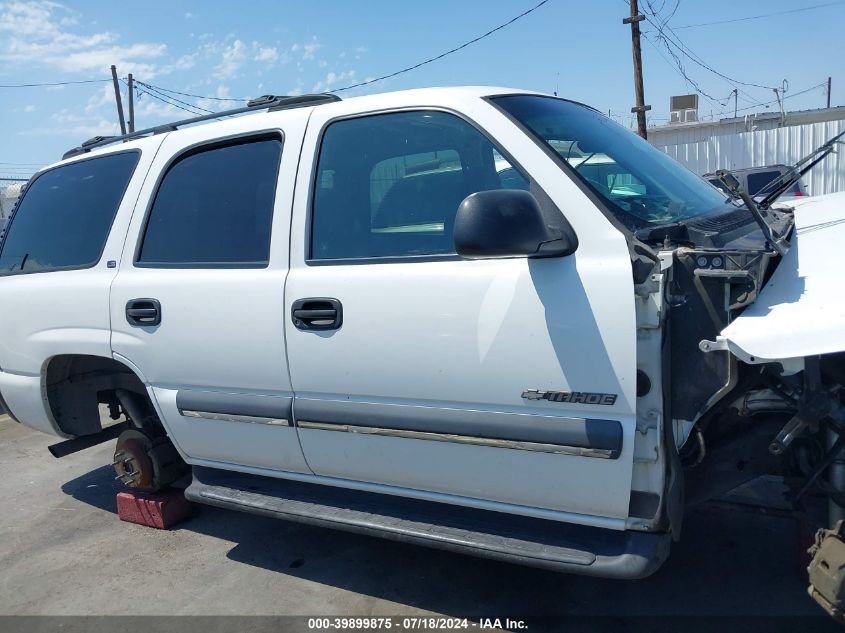 2002 Chevrolet Tahoe Ls VIN: 1GNEC13VX2R171791 Lot: 39899875