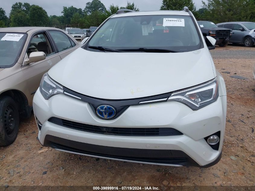 2017 Toyota Rav4 Hybrid Limited VIN: JTMDJREV4HD092497 Lot: 39899916