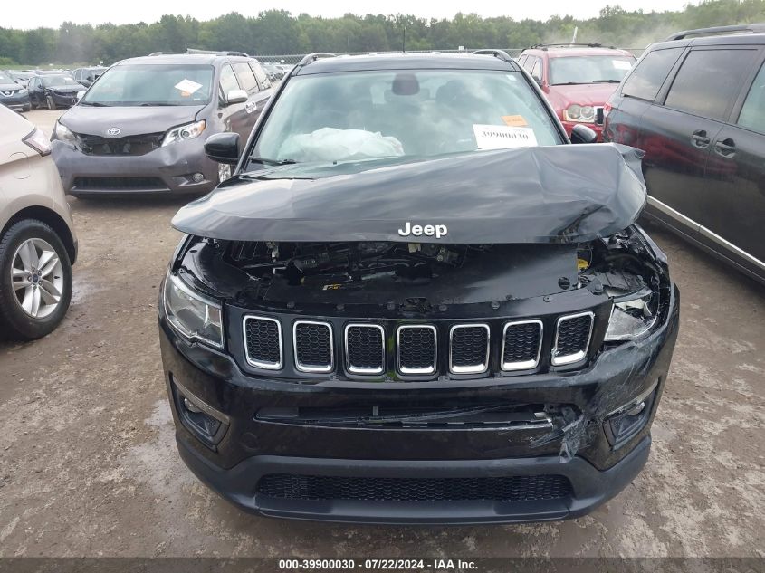 2019 Jeep Compass Latitude Fwd VIN: 3C4NJCBBXKT762955 Lot: 39900030