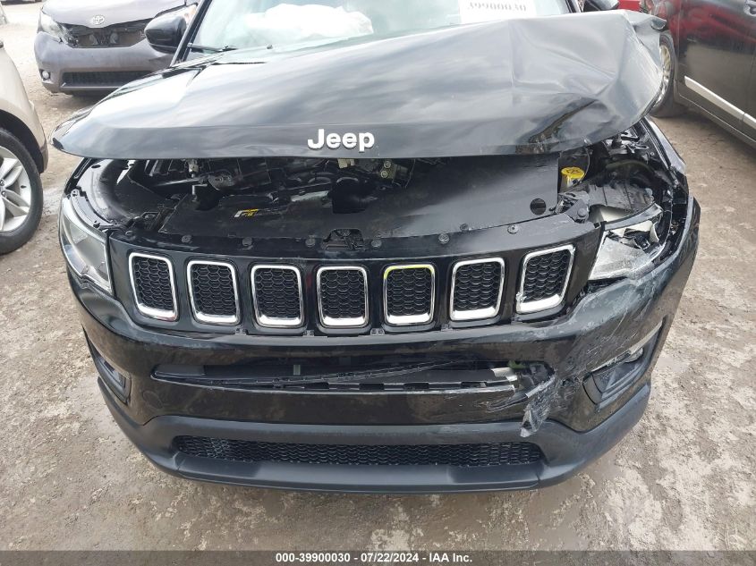 2019 Jeep Compass Latitude Fwd VIN: 3C4NJCBBXKT762955 Lot: 39900030