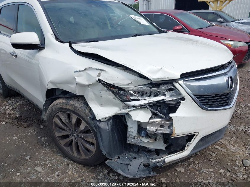 2014 Acura Mdx Technology VIN: 5FRYD3H48EB014848 Lot: 39900128