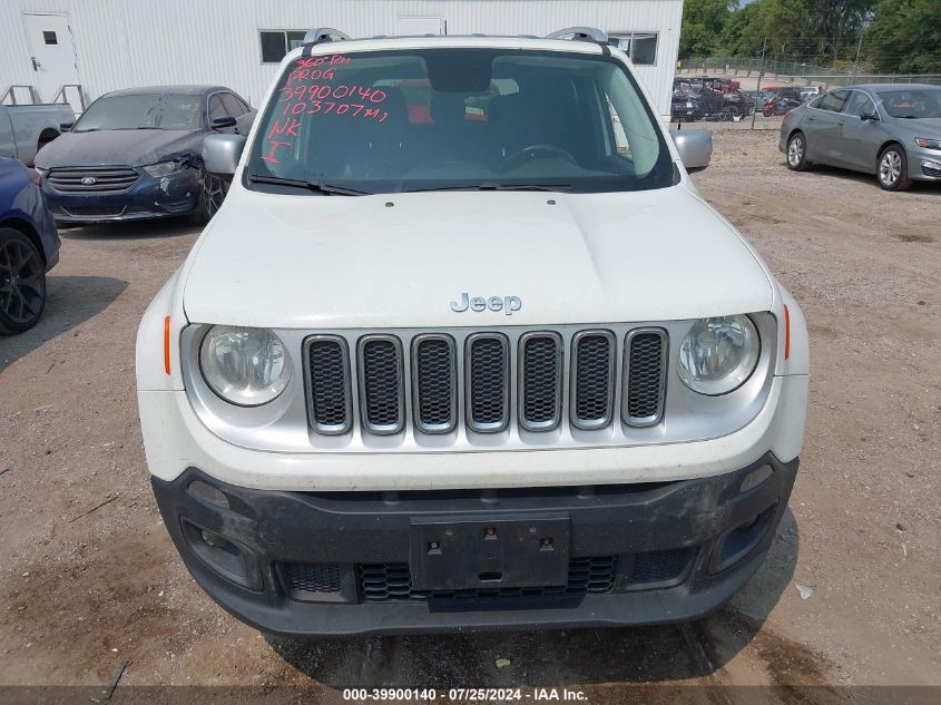 2017 Jeep Renegade Limited 4X4 VIN: ZACCJBDB4HPE58826 Lot: 39900140