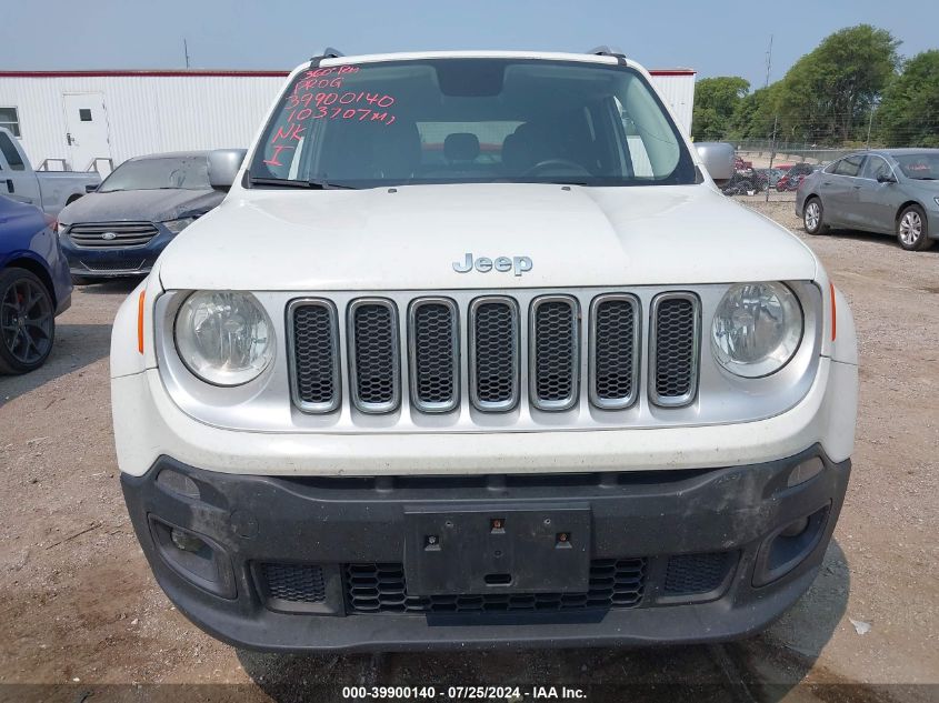 2017 Jeep Renegade Limited 4X4 VIN: ZACCJBDB4HPE58826 Lot: 39900140