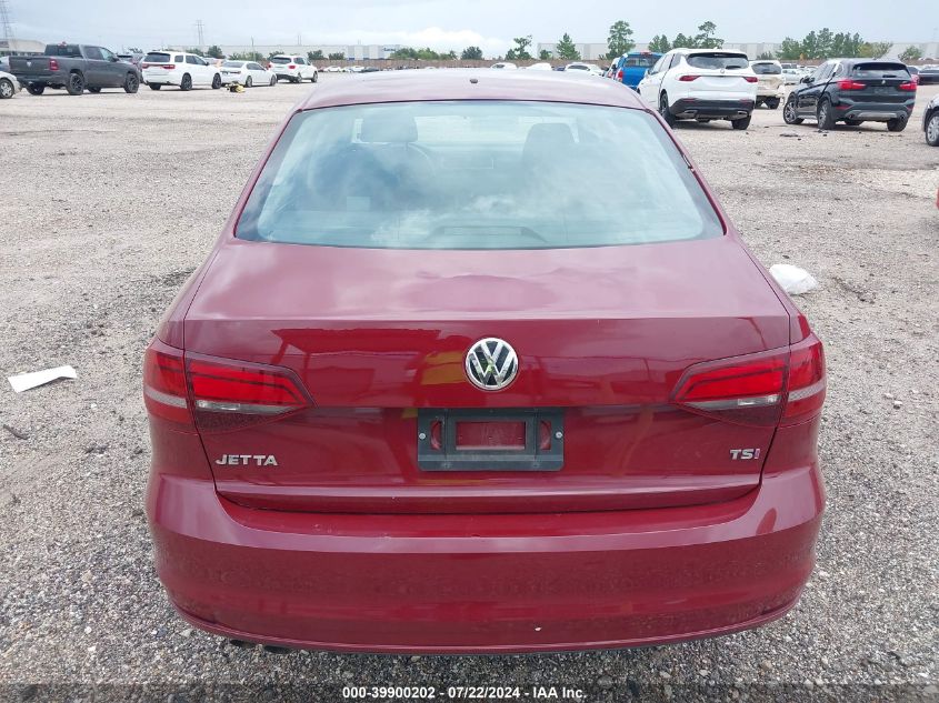 2017 Volkswagen Jetta 1.4T S VIN: 3VW2B7AJ7HM261778 Lot: 39900202