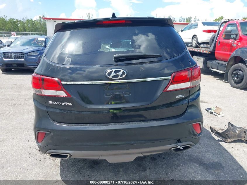 2017 Hyundai Santa Fe Se VIN: KM8SNDHF2HU231962 Lot: 39900271