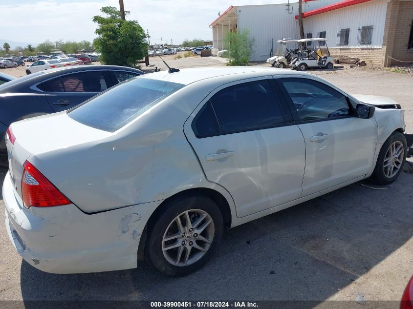 2012 Ford Fusion S VIN: 3FAHP0GA3CR302311 Lot: 39900451