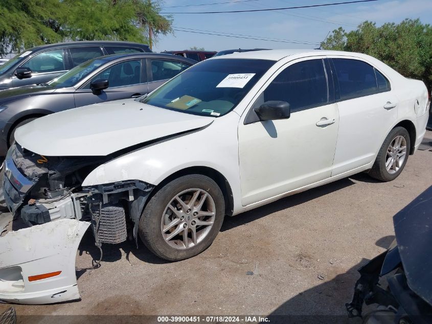 2012 Ford Fusion S VIN: 3FAHP0GA3CR302311 Lot: 39900451