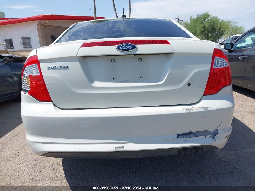 2012 Ford Fusion S VIN: 3FAHP0GA3CR302311 Lot: 39900451