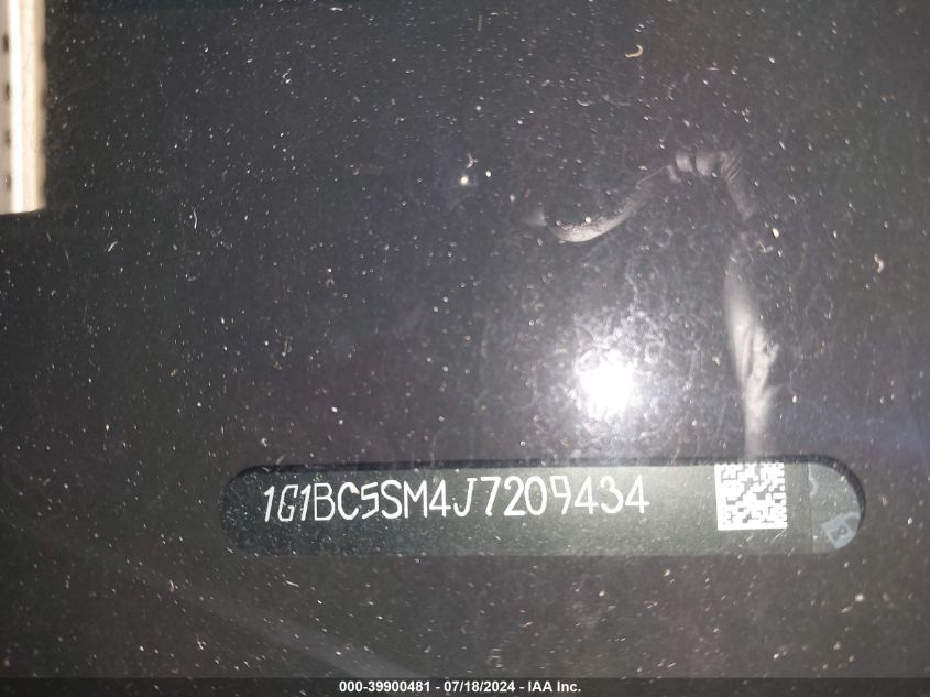 2018 Chevrolet Cruze Ls Auto VIN: 1G1BC5SM4J7209434 Lot: 39900481