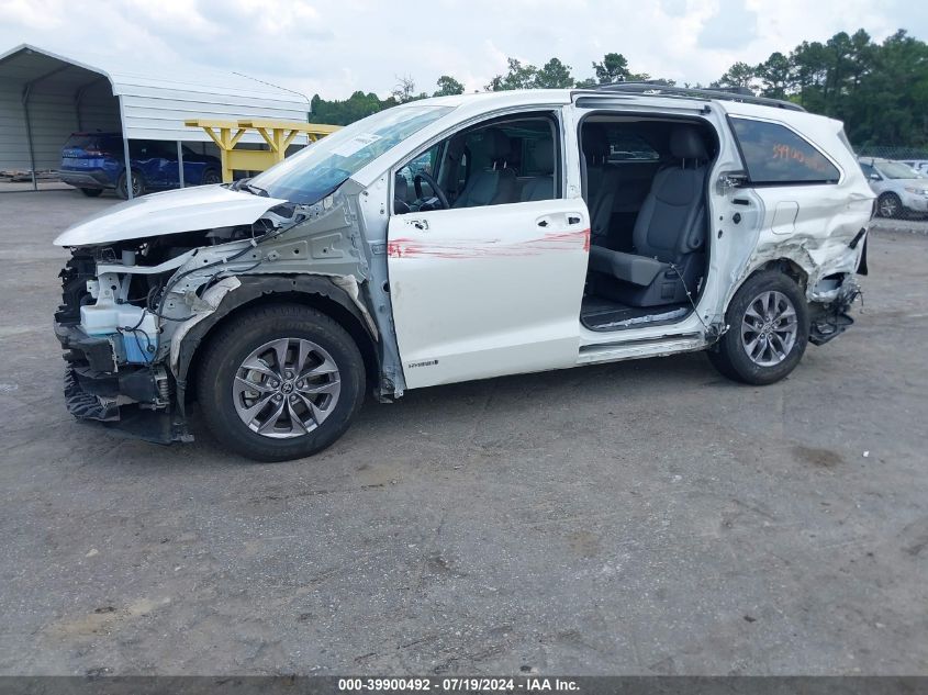 2021 Toyota Sienna Xle VIN: 5TDJRKEC1MS046402 Lot: 39900492