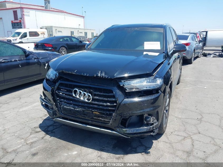 2017 Audi Q7 3.0T Premium VIN: WA1LAAF72HD036114 Lot: 39900533