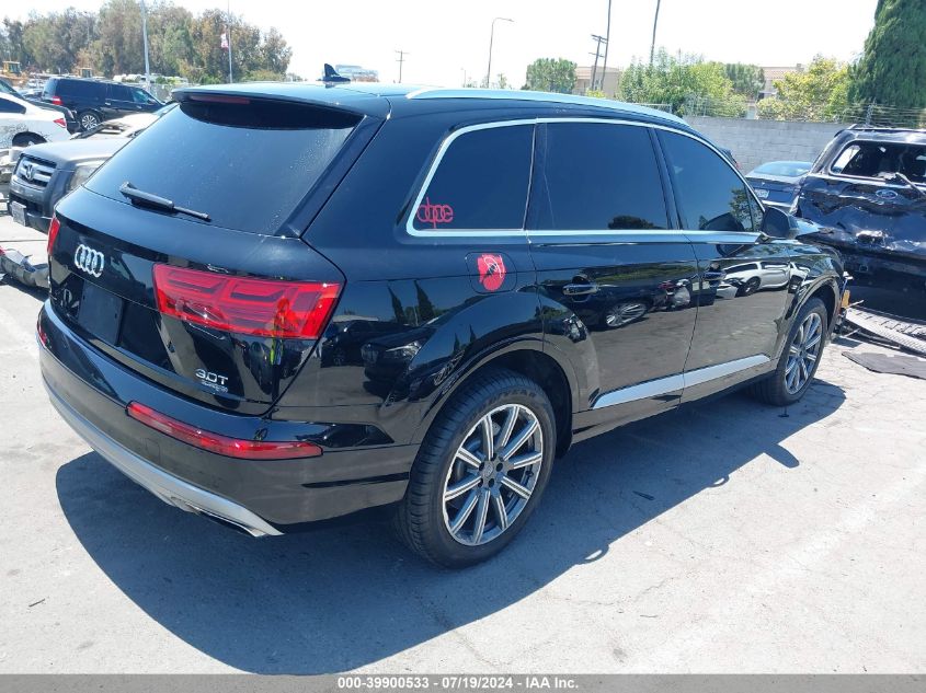 2017 Audi Q7 3.0T Premium VIN: WA1LAAF72HD036114 Lot: 39900533