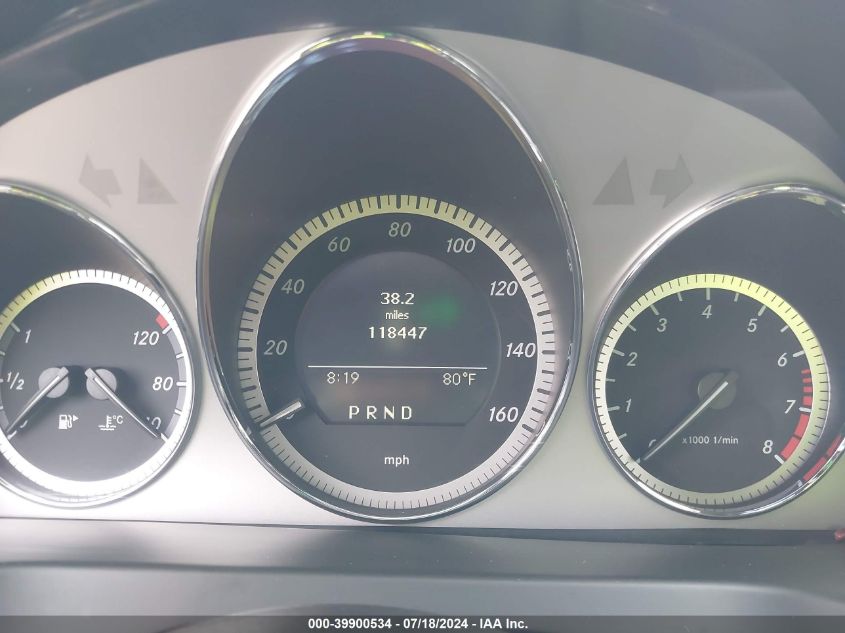 2011 Mercedes-Benz C 300 VIN: WDDGF8BB2BR135589 Lot: 39900534