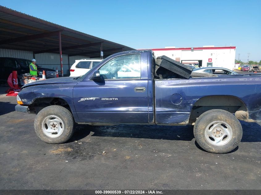 1999 Dodge Dakota Slt/Sport VIN: 1B7GG26X7XS216419 Lot: 39900539