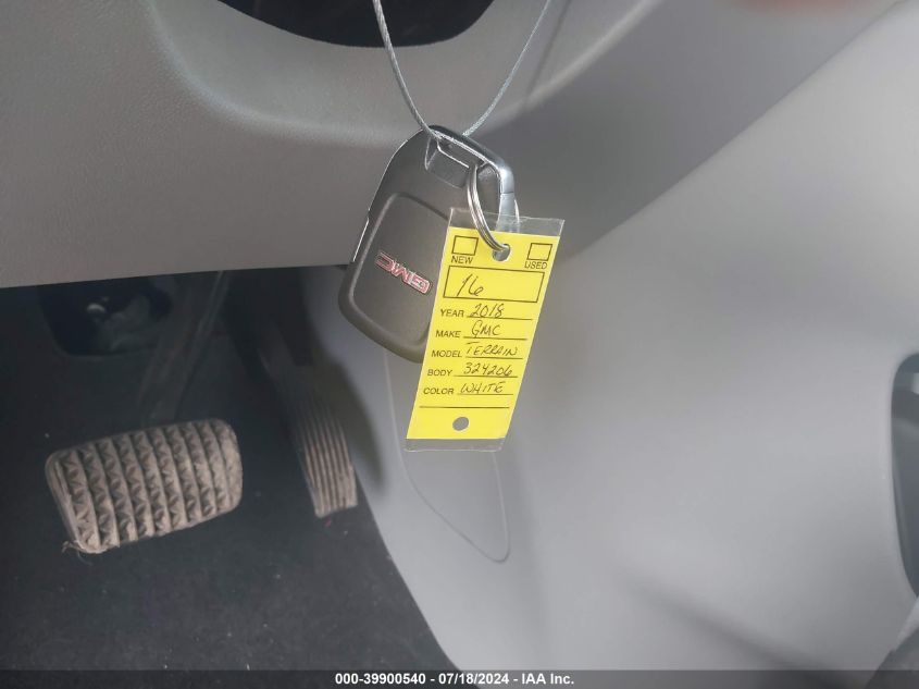 2018 GMC Terrain Sle VIN: 3GKALMEV5JL324206 Lot: 39900540