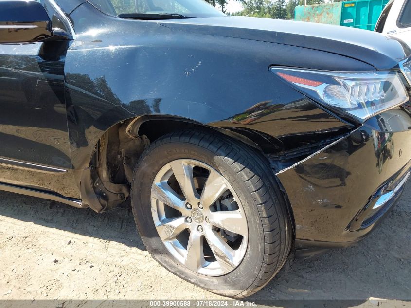 2016 Acura Mdx Advance Package/W/Advance/Entertainment VIN: 5FRYD4H98GB039883 Lot: 39900588