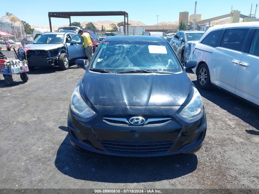 2013 Hyundai Accent Gs VIN: KMHCT5AE2DU106262 Lot: 39900610