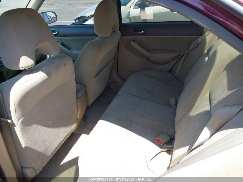 2003 Honda Civic Lx VIN: 2HGES16543H585644 Lot: 39900754