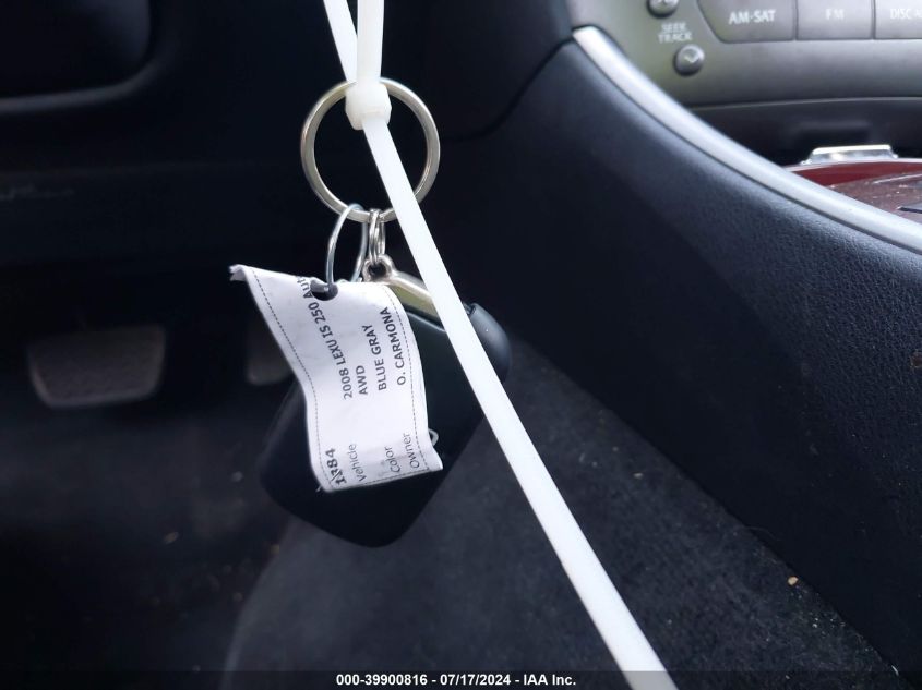 2008 Lexus Is 250 VIN: JTHCK262082026334 Lot: 39900816